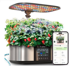 LetPot LPH-Max Hydroponics Growing System Kit, 21 Pods APP & WiFi Automatic Controlled Smart Indoor Garden with 36W LED Grow Light