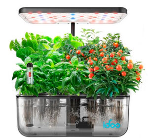 12 Pods Hydroponics Growing System Transparent I-HGH01-BK
