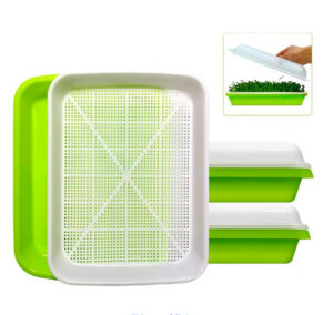 2-Pack Seed Sprouter Tray BPA Free PP Soil-Free Big Capacity Healthy