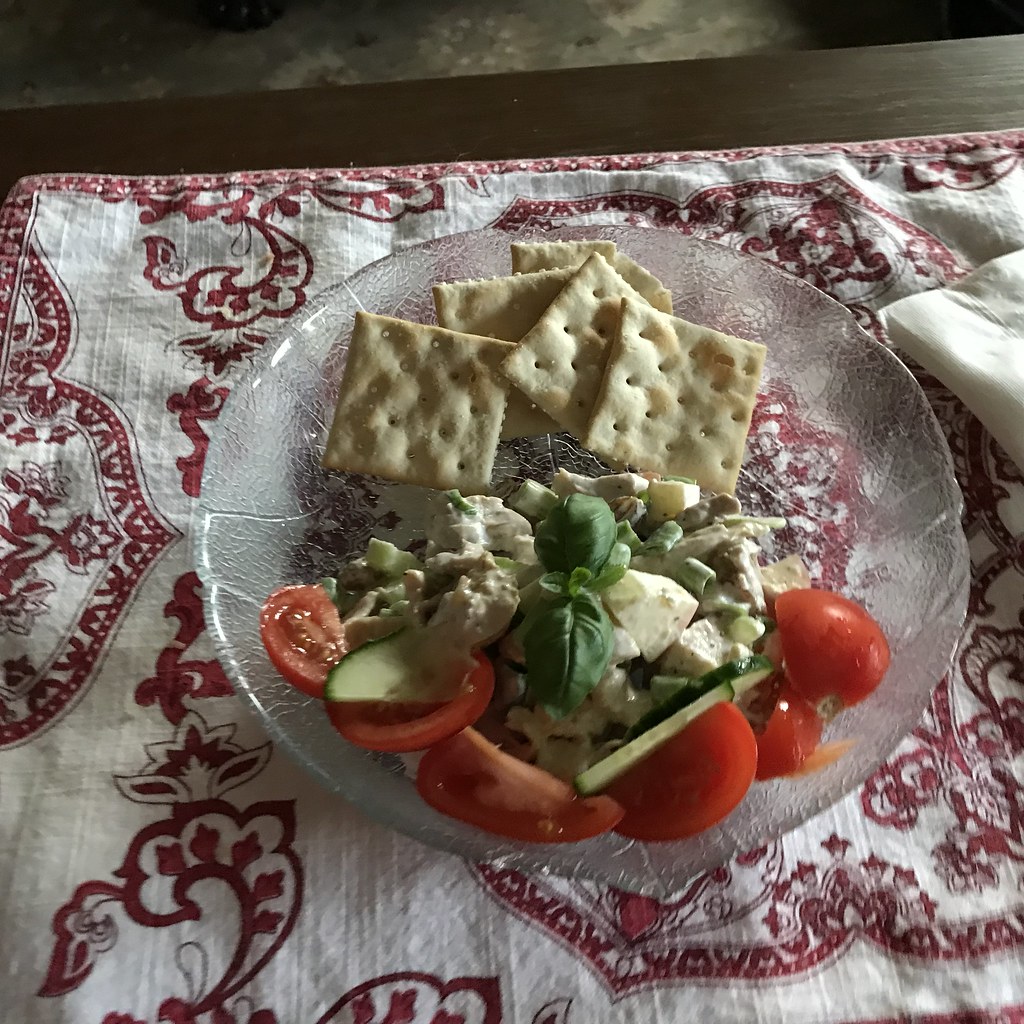 Update #4: Basil plants got their first pruning yesterday...and I used the clippings on our dinner!