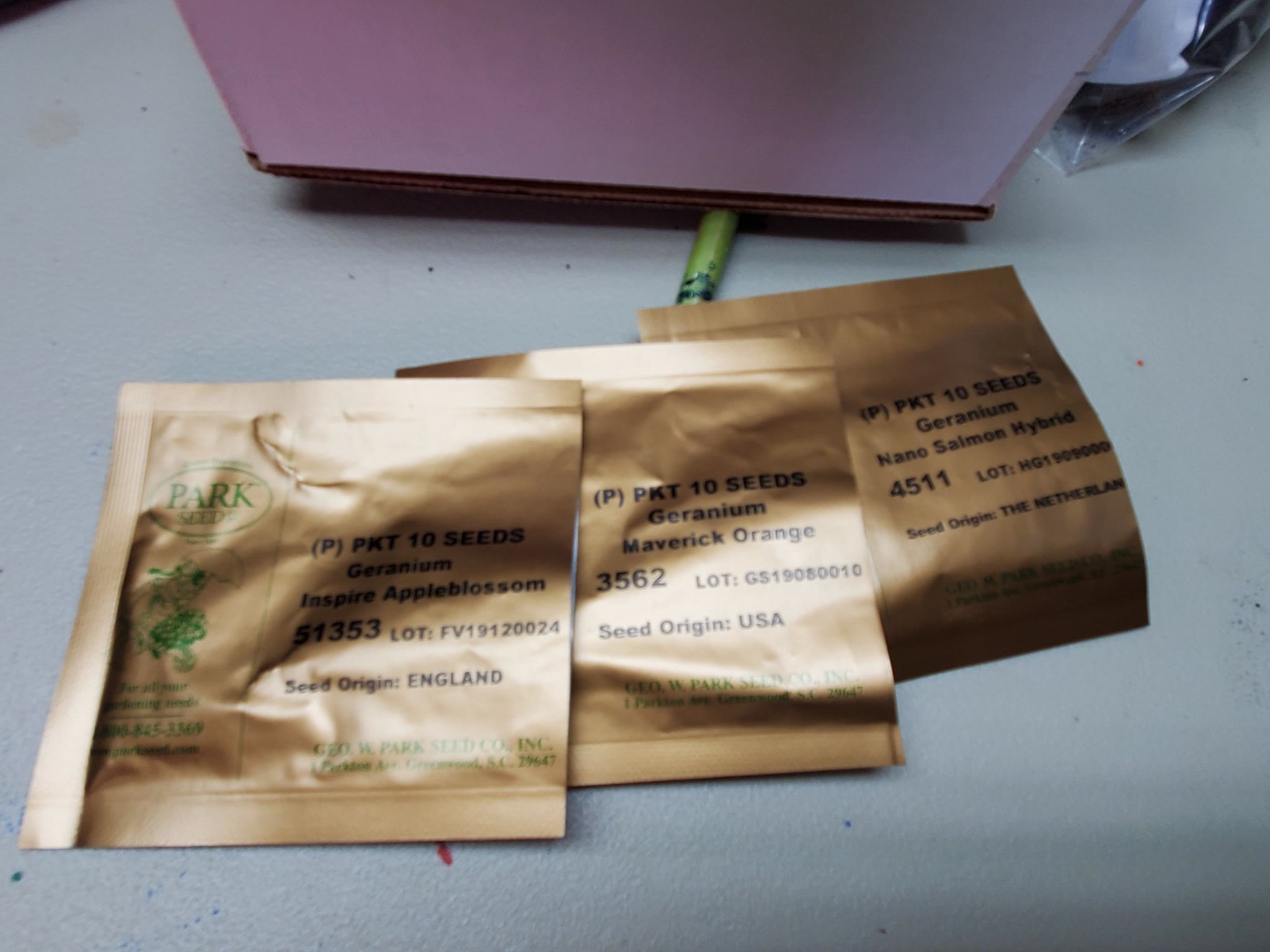 Update #1: I'm jealous of all the geraniums I'm seeing so... I started mine today. I had intended to put these in my new Wo…